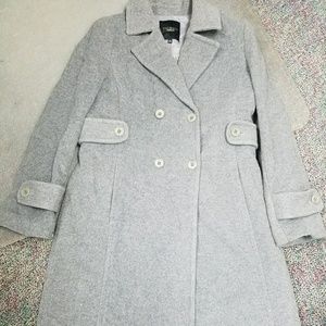 Talbots NWOT wool/cashmere gray long coat